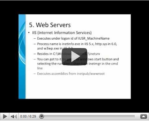 Putting the Pieces of .NET Together - Part 5 of 8 - Web Servers